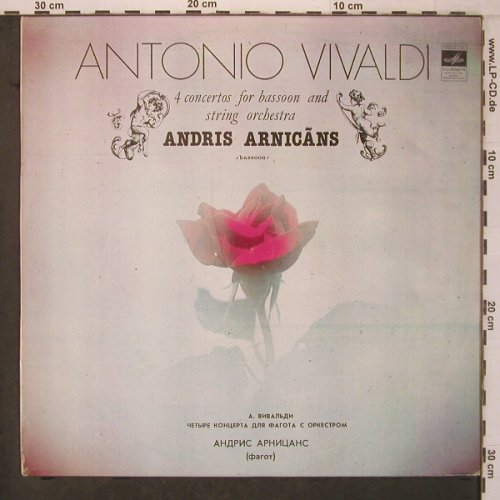 Vivaldi,Antonio: 4 Concertos pour basson, Melodia (C10-16021-2), UDSSR, 1980 Typ: LP Best.-Nr.: L9580 Preis: 9,00 Euro