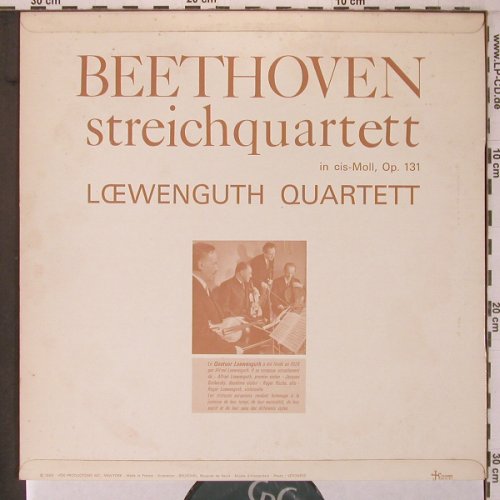 Beethoven,Ludwig van: Streichquartett cis-moll op.131, CpC(CPC 545), F,vg-/m-, 1965 - LP - L9582 - 5,00 Euro