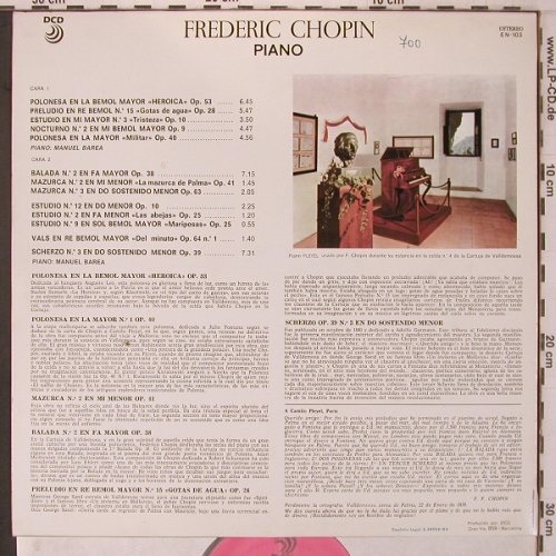 Chopin,Frederic: Valldemossa 1838-1839 Mallorca, DCD (EN-103), E Typ: LP Best.-Nr.: L9599 Preis: 7,50 Euro