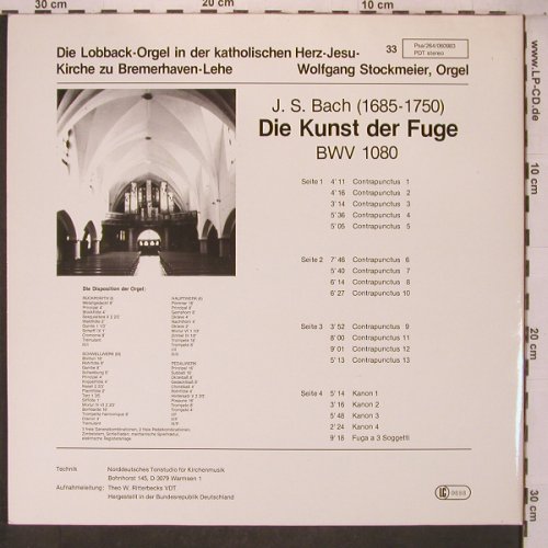 Bach,Johann Sebastian: Die Kunst der Fuge,BWV 1080,Foc, Psallite(PSA/264/060983), D,  - 2LP - L9607 - 20,00 Euro