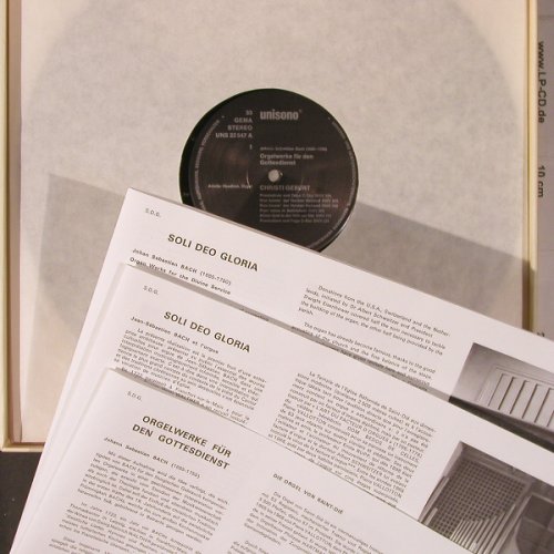 Bach,Johann Sebastian: Orgelwerke für den Gottesdienst,Box, Unisono(UNS 22 547), D, m/vg+,  - LP - L9609 - 21,50 Euro