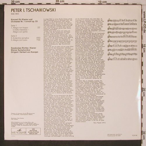 Tschaikowsky,Peter: Klavierkonzert Nr.1 b-moll, Eterna(8 26 502), DDR, 1974 - LP - L9631 - 7,50 Euro
