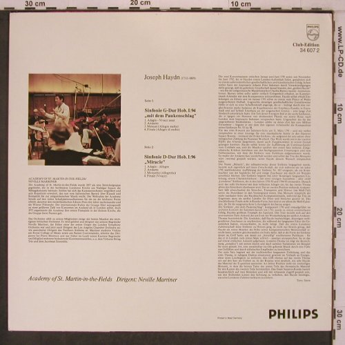 Haydn,Joseph: Sinfonien 1&2,  Club-Ed., Philips (34 6072/346080), D Typ: LPx2 Best.-Nr.: L9649 Preis: 7,50 Euro