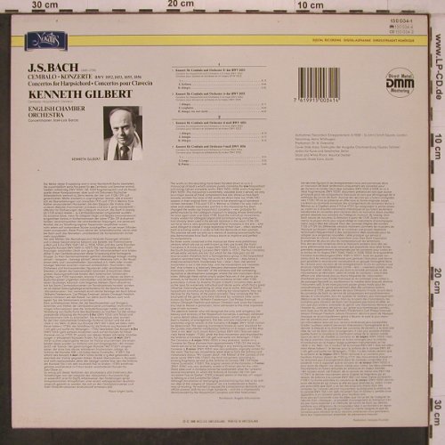 Bach,Johann Sebastian: Cembalo Konzerte,1052,1053,1055-56, Novalis (150 034-1), CH, 1988 Typ: LP Best.-Nr.: L9650 Preis: 7,50 Euro