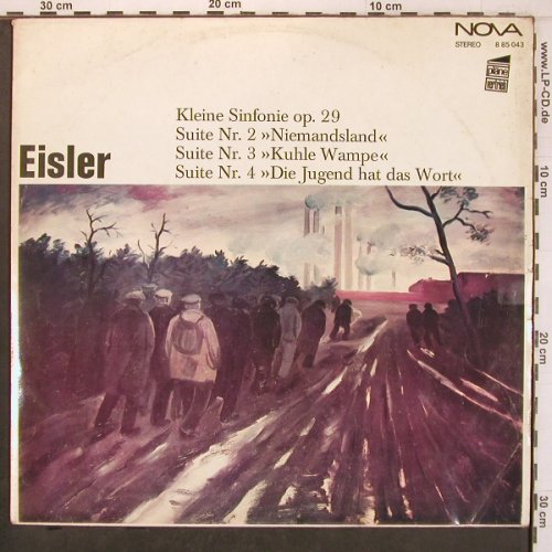 Eisler,Hanns: Kleine Sinfonie op.29, m-/VG--, Nova (8 85 043), DDR, 1974 Typ: LP Best.-Nr.: L9658 Preis: 5,00 Euro