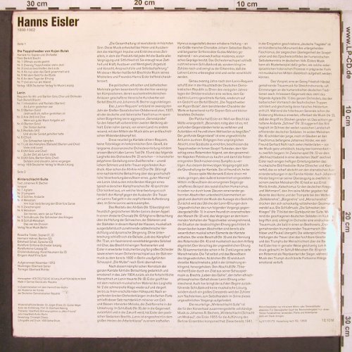 Eisler,Hanns: Lenin-Requiem,  m-/VG-, Nova (8 85 042), DDR, 1973 Typ: LP Best.-Nr.: L9659 Preis: 5,00 Euro