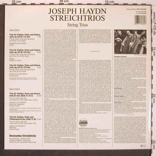 Haydn,Joseph: Streichtrios, Saphir(INT 130.805), D,  - LP - L9660 - 9,00 Euro