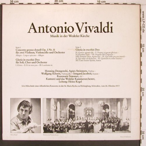 Vivaldi,Antonio: Concerto grosso, d-moll, Wedeler Kirche(ST HK 8.12.77), D, 1977 - LP - L9669 - 9,00 Euro