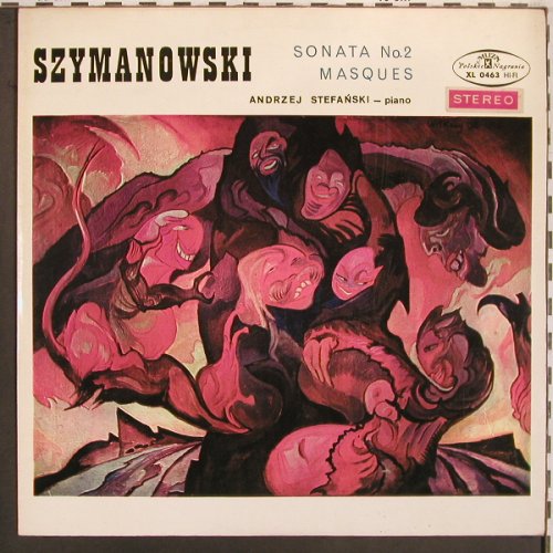 Szymanowski,Karol: Sonata No.2 Masques, bad cond./m-, Muza(XL 0463), PL, VG-/m-,  - LP - L9682 - 4,00 Euro