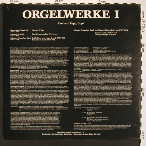 V.A.Orgelwerke 1: Scalatti, Scheidt, Bach, FAN(555 113), D, 1971 - LP - L9687 - 6,00 Euro