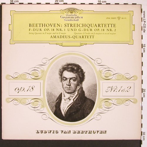Beethoven,Ludwig Van: Streichquartette Nr1-4, Mono/Stereo, D.Gr.(LPM 182891/1388), D, 1964 - LPx2 - L9691 - 19,00 Euro