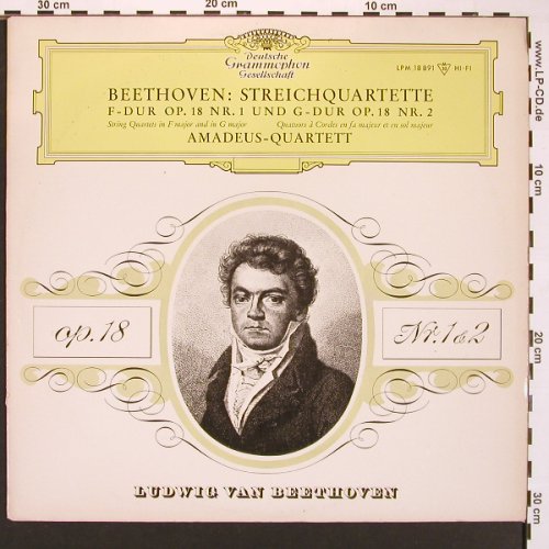 Beethoven,Ludwig Van: Streichquartette Nr1-4, Mono/Stereo, D.Gr.(LPM 182891/1388), D, 1964 - LPx2 - L9691 - 20,00 Euro