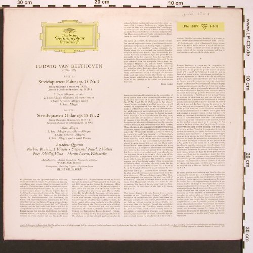 Beethoven,Ludwig Van: Streichquartette Nr1-4, Mono/Stereo, D.Gr.(LPM 182891/1388), D, 1964 - LPx2 - L9691 - 19,00 Euro
