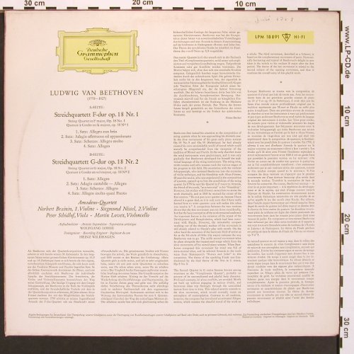 Beethoven,Ludwig Van: Streichquartette Nr1-4, Mono/Stereo, D.Gr.(LPM 182891/1388), D, 1964 - LPx2 - L9691 - 20,00 Euro