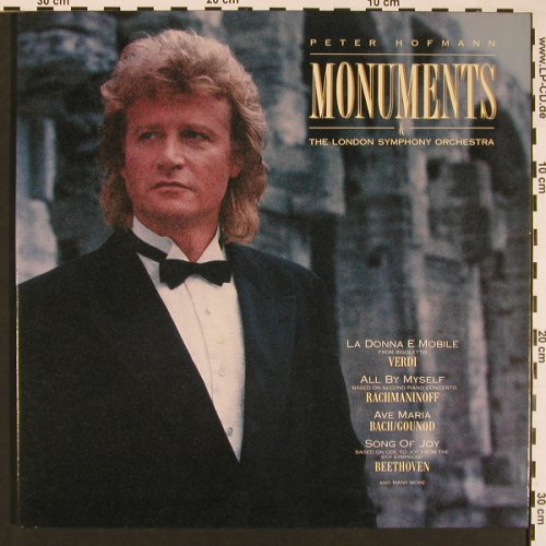 Hofmann,Peter: Monuments, Foc, CBS, D, 1988 Typ: LP Best.-Nr.: L9697 Preis: 6,00 Euro