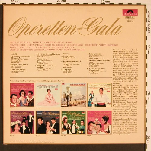 V.A.Operetten-Gala: P.Alexander,I.Hallstein, L.Popp..., Polydor(109 573), D, 1969 - LP - L9698 - 9,00 Euro