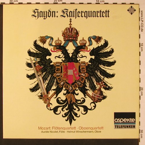 Haydn,Joseph / Mozart: Kaiserquartett op.76 / Flötenquart., Telefunken (6.41313 AH), D, Ri, 1968 Typ: LP Best.-Nr.: L9705 Preis: 7,50 Euro