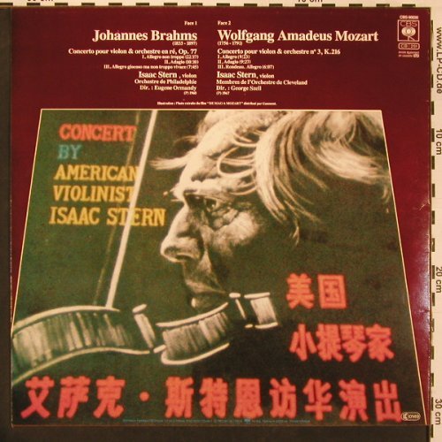 Stern,Isaac: De Mao a Mozart, Brahms, Mozart, CBS, Soundtr. (60030), NL, 1982 Typ: LP Best.-Nr.: L9709 Preis: 5,50 Euro