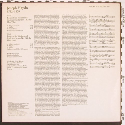 Haydn,Joseph: Violoncellokonzerte, c-dur Hob VIIa, Eterna, vg+/vg+(825 560), DDR, 1974 - LP - L9718 - 6,00 Euro