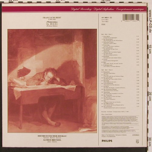 Schubert,Franz: Winterreise, Foc, Philips (411 463-1), D, 1986 Typ: LP Best.-Nr.: L9749 Preis: 7,50 Euro