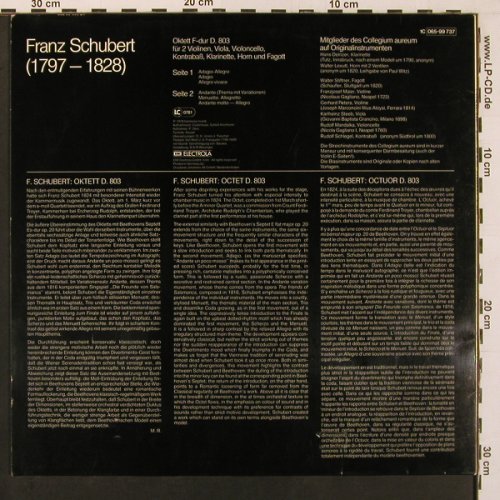 Schubert,Franz: Octet F-Dur D.803, Harmonia Mundi (065-99 737), D, 1978 Typ: LP Best.-Nr.: L9759 Preis: 7,50 Euro