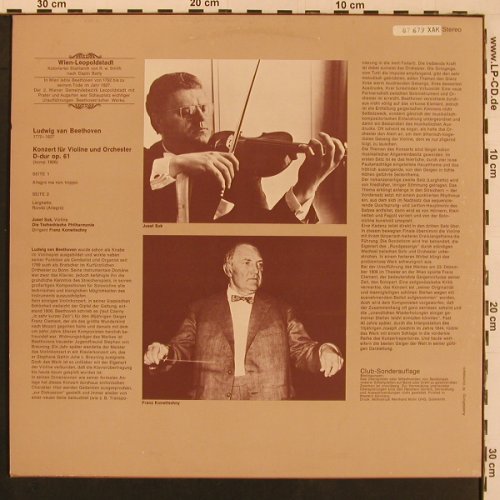 Beethoven,Ludwig van: Violinkonzert D-Dur (1963), Supraphon(87 679 XAK), D,  - LP - L9766 - 7,50 Euro