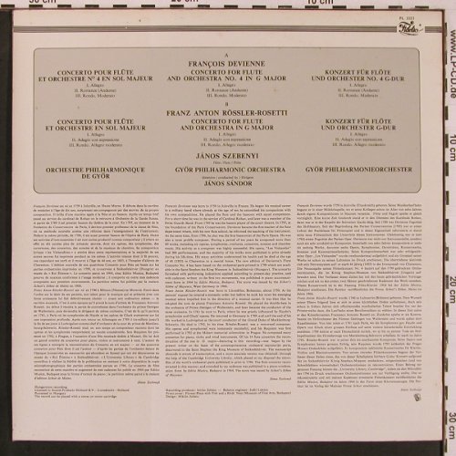 Devienne,Francois / Rössler-Rosetti: Flute Concertos, Fidelio (FL 3323), H Typ: LP Best.-Nr.: L9774 Preis: 7,50 Euro