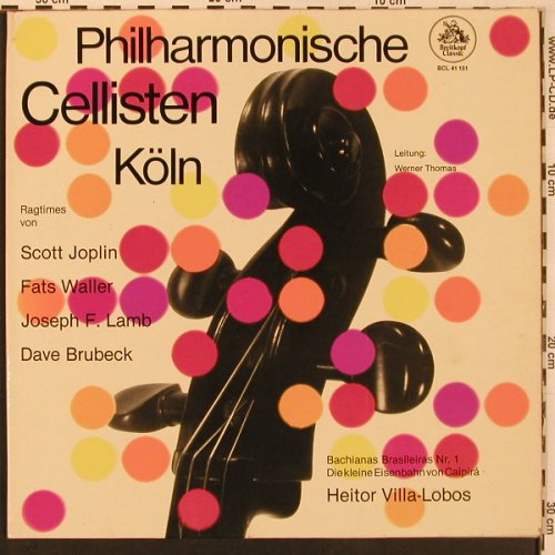 Philharmonische Cellisten Köln: Ragtimes von S.Joplin,F.Waller..., Breitkopf(BCL 41 151), D, vg+/m-, 1976 - LP - L9776 - 7,50 Euro