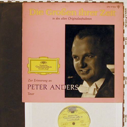 Anders,Peter: Die Großen Ihrer Zeit, hist.rec., D.Gr. (LPE 17 204), D, 1959 Typ: 10" Best.-Nr.: L9785 Preis: 7,50 Euro