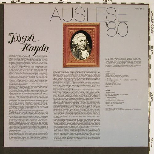 Haydn,Joseph: Auslese'80, m-/vg+, EMI(F 667 181-O), D, 1980 - LP - L9801 - 9,00 Euro