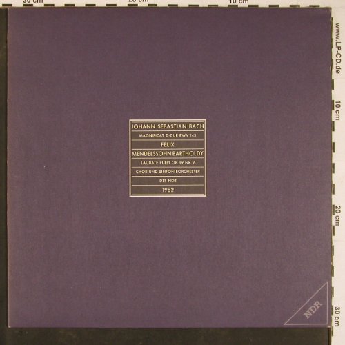 Bach,Johann Sebastian/MendBartholdy: Magnificat D-Dur BWV 243/Laudate Pu, NDR(F 668 119), D, 1982 - LP - L9819 - 10,50 Euro