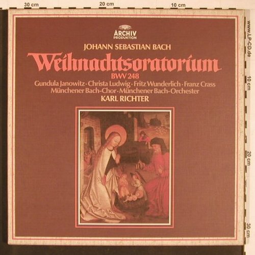 Bach,Johann Sebastian: Weihnachts-Oratorium,Box, Archiv(2722 024), D, Ri, 1965 - 3LP - L9820 - 12,50 Euro