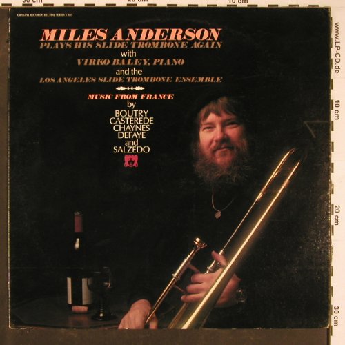Anderson,Miles: plays his Slide Trombone again, Crystal (S 385), US, 1979 Typ: LP Best.-Nr.: L9822 Preis: 7,50 Euro