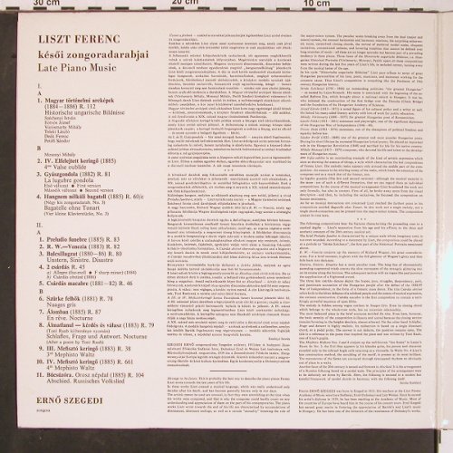 Liszt,Franz: Late Piano Music, Foc, Hungaroton(SLPX 11976-77), H, 1978 - LP - L9832 - 9,00 Euro