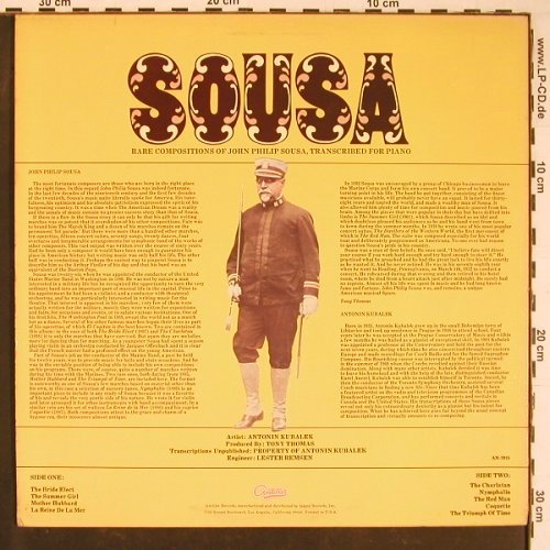Kubalek,Antonin: Other Sides Of Sousa (piano transc), Antilles (AN-7015), US, 1975 Typ: LP Best.-Nr.: L9835 Preis: 6,50 Euro