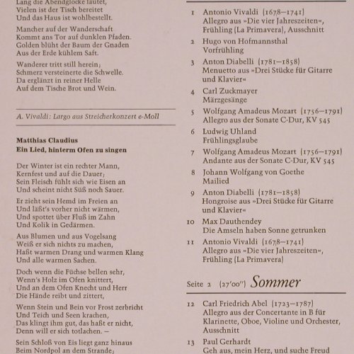 V.A.Über die Erde beugt s.d. Himmel: Vivaldi, Diabelli.. Spoken, Foc, Christophorus(SCK 70 360), D, 1981 - 2LP - L9840 - 9,00 Euro