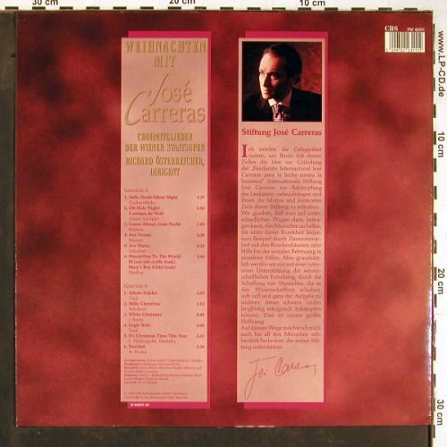 Carreras,Jose: Weihnachten mit, CBS (FM 42311), NL, 1989 Typ: LP Best.-Nr.: L9846 Preis: 6,00 Euro