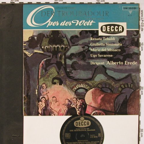 Verdi,Giuseppe: Der Troubadour-Querschnitt, Decca(LW 50 521), D,  - 10inch - L9847 - 5,00 Euro