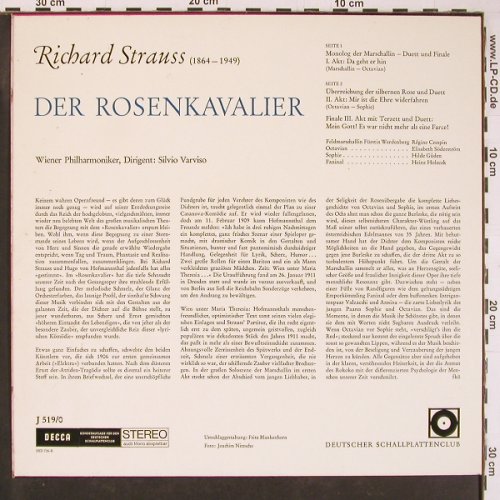Strauss,Richard: Der Rosenkavalier, große Szenen, Decca(J 519/0), D,  - LP - L9853 - 6,00 Euro