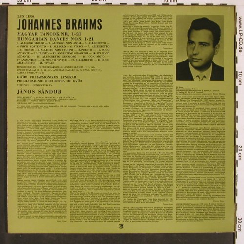 Brahms,Johannes: Hungarian Dances No.1-21, Hungaroton(LPX 11566), H,  - LP - L9857 - 6,00 Euro