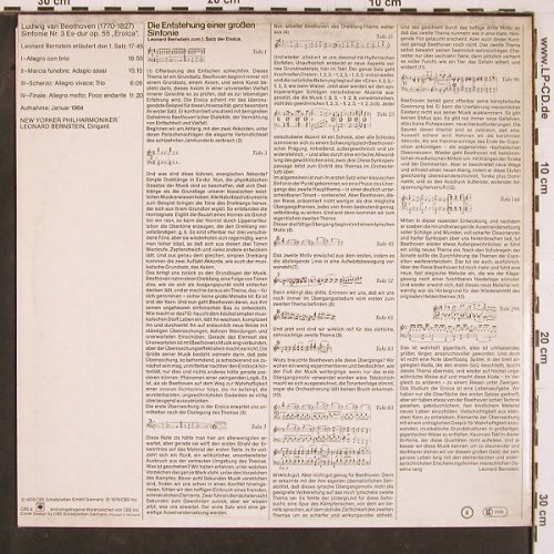 Beethoven,Ludwig van: Sinfonie Nr.3(1964), spoken & music, CBS(61 331), NL, 1976 - LP - L9860 - 7,50 Euro