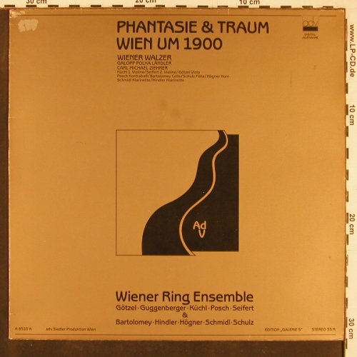 Wiener Ring Ensemble: Phantasie&Traum,Wien um 1900, ADV-A 8510 A(419 126-1), CH, m-/vg+, 1985 - LP - L9867 - 5,00 Euro