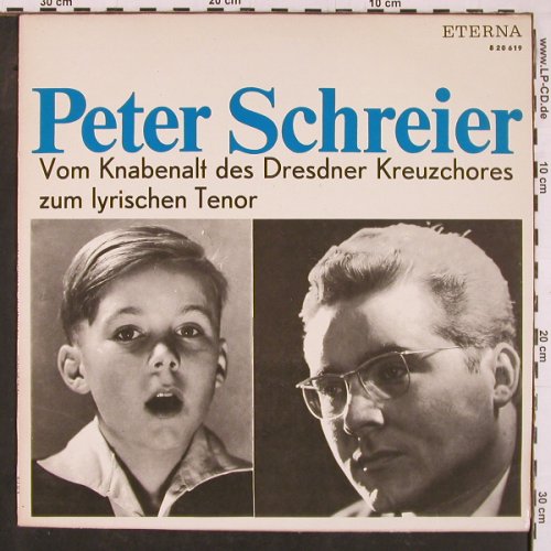 Schreier,Peter: Vom Knabenalt des Dresdner Kreuzcho, Eterna (8 20 619), DDR, 1970 Typ: LP Best.-Nr.: L9871 Preis: 7,50 Euro