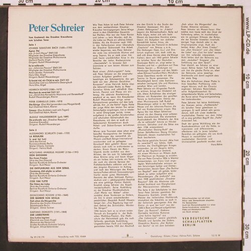 Schreier,Peter: Vom Knabenalt des Dresdner Kreuzcho, Eterna (8 20 619), DDR, 1970 Typ: LP Best.-Nr.: L9871 Preis: 7,50 Euro