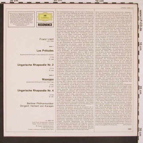 Liszt,Franz: Mazeppa / Les Preludes / Ungarische, D.Gr.(2535 110), D, 1975 - LP - L9884 - 6,00 Euro