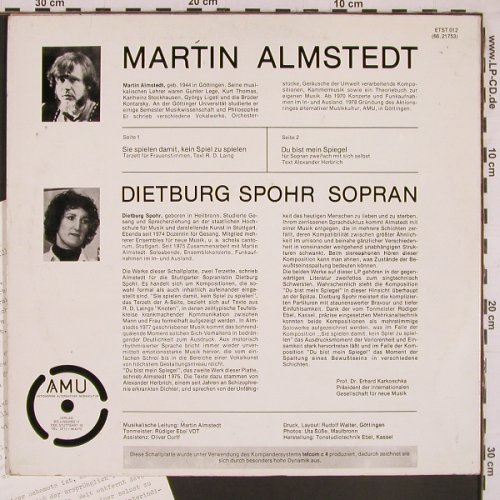 Almstedt,Martin: Sie spielen damit, kein Spiel..., AMU / Telefunken (ETST 012), D, vg-/m-, 1978 Typ: LP Best.-Nr.: L9894 Preis: 9,00 Euro