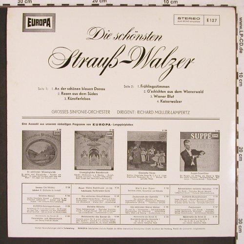 Müller-Lampertz,Richard - Gr.Sym.Or: Die schönsten Strauß-Walzer, Europa(E 127), D,  - LP - L9901 - 6,00 Euro