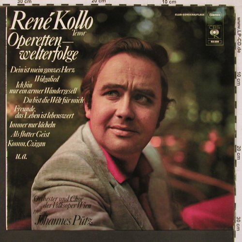 Kollo,Rene: Operetten-Welterfolge, CBS(62 298), D, DSC, 1973 - LP - L9902 - 7,50 Euro