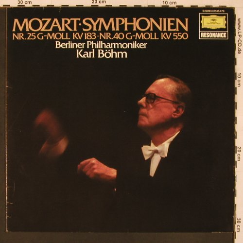 Mozart,Wolfgang Amadeus: Sinfonien Nr.25 & 40 (1962/1973), D.Gr. Resonance (2535 479), D, Ri, 1982 Typ: LP Best.-Nr.: L9917 Preis: 6,00 Euro