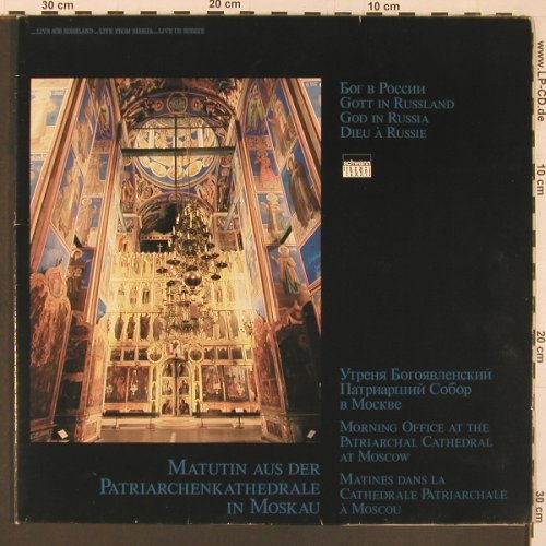 Matutin aus der Patriachenkathedral: in Moskau, Foc, Schwann (AMS 3556), D, 1986 Typ: LP Best.-Nr.: L9921 Preis: 6,00 Euro